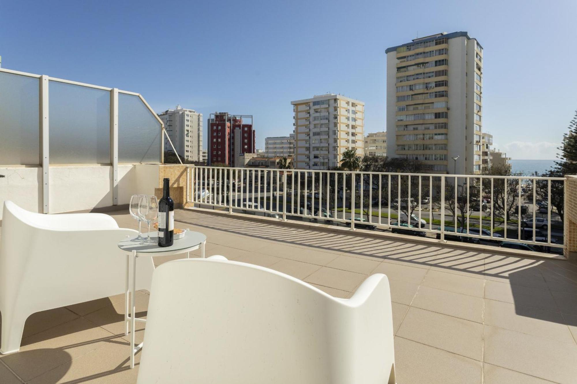 New! Quarteira Sea View Apartment Екстериор снимка